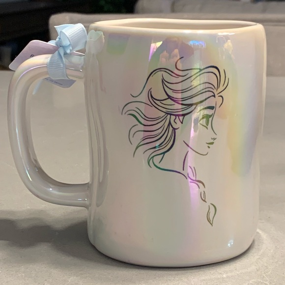 Rae Dunn ~ Frozen ~ Iridescent “Let It Go” Mug w/Elsa Silhouette - Picture 5 of 11